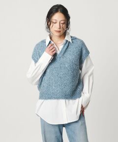 UNITED ARROWS / ユナイテッドアローズ ニット・セーター | グリッター スキッパーポロ ベスト