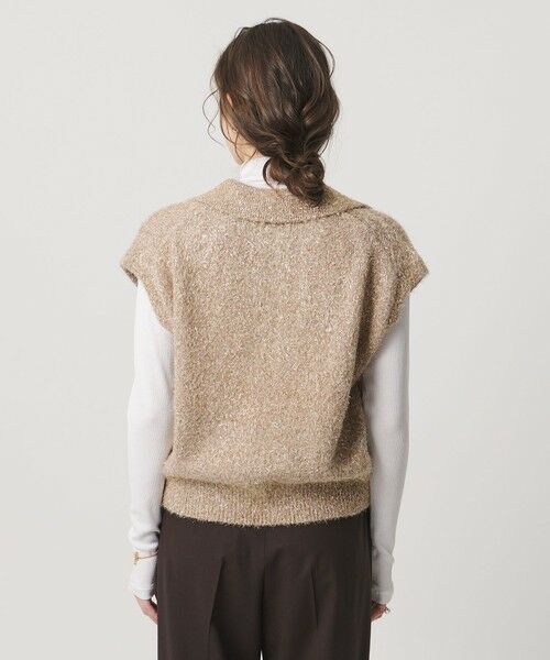 UNITED ARROWS / ユナイテッドアローズ ニット・セーター | グリッター スキッパーポロ ベスト | 詳細6