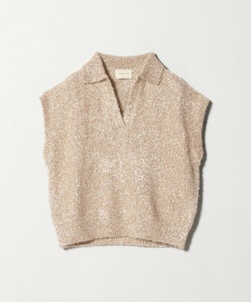 UNITED ARROWS / ユナイテッドアローズ ニット・セーター | グリッター スキッパーポロ ベスト | 詳細7