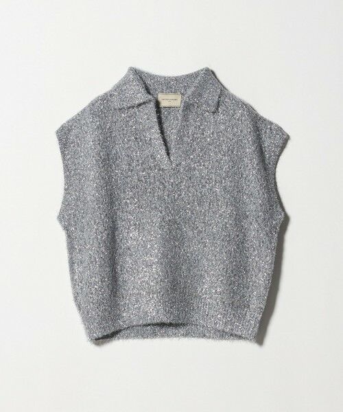 UNITED ARROWS / ユナイテッドアローズ ニット・セーター | グリッター スキッパーポロ ベスト | 詳細13