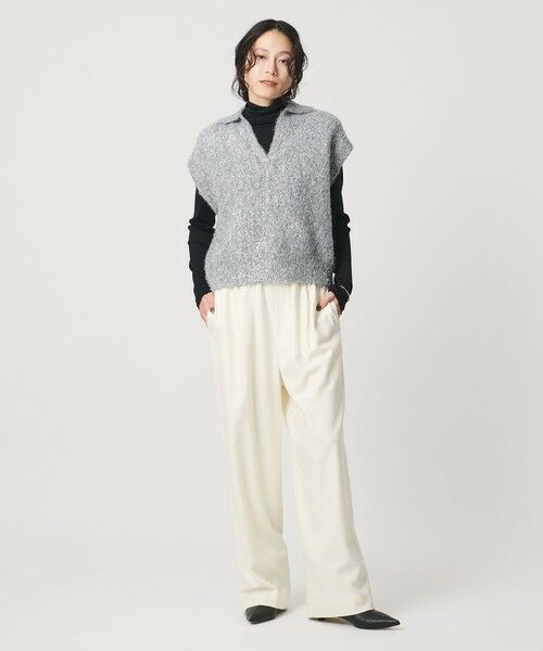 UNITED ARROWS / ユナイテッドアローズ ニット・セーター | グリッター スキッパーポロ ベスト | 詳細12