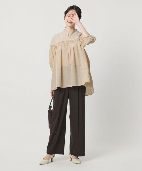 UNITED ARROWS / ユナイテッドアローズ シャツ・ブラウス | エンブロイダリー チュニック ‐ウォッシャブル‐ | 詳細1