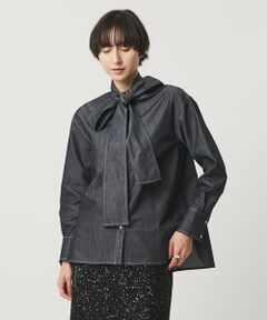 UNITED ARROWS / ユナイテッドアローズ シャツ・ブラウス | デニム リボン ブラウス ‐ウォッシャブル‐