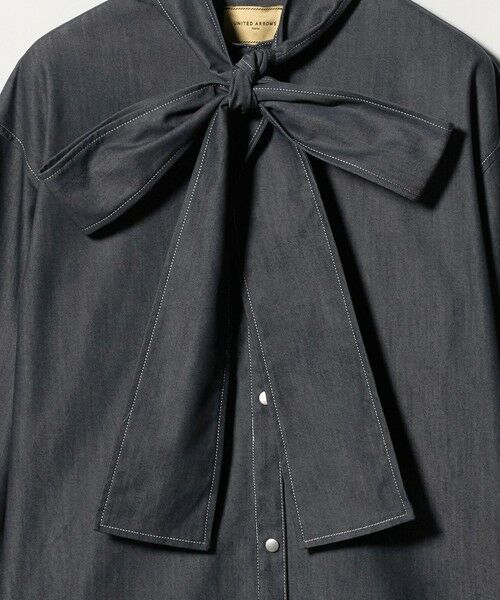 UNITED ARROWS / ユナイテッドアローズ シャツ・ブラウス | デニム リボン ブラウス ‐ウォッシャブル‐ | 詳細13