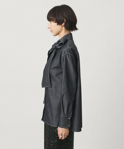 UNITED ARROWS / ユナイテッドアローズ シャツ・ブラウス | デニム リボン ブラウス ‐ウォッシャブル‐ | 詳細5