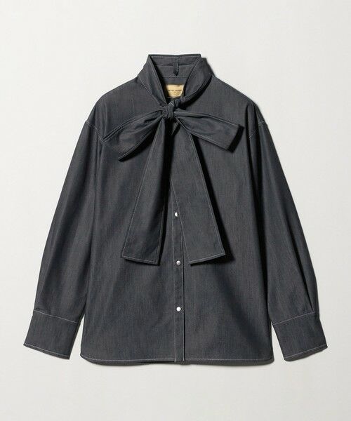 UNITED ARROWS / ユナイテッドアローズ シャツ・ブラウス | デニム リボン ブラウス ‐ウォッシャブル‐ | 詳細7
