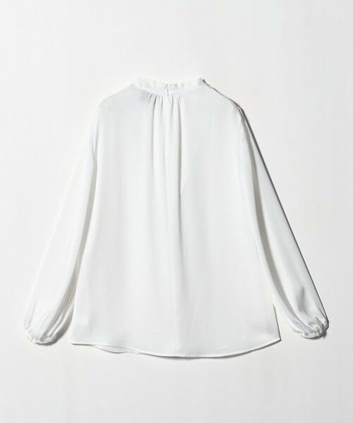 UNITED ARROWS / ユナイテッドアローズ シャツ・ブラウス | バック サテン Vネック ロングスリーブ ブラウス ‐ウォッシャブル‐ | 詳細4