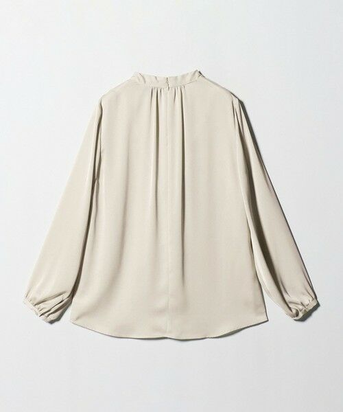 UNITED ARROWS / ユナイテッドアローズ シャツ・ブラウス | バック サテン Vネック ロングスリーブ ブラウス ‐ウォッシャブル‐ | 詳細10
