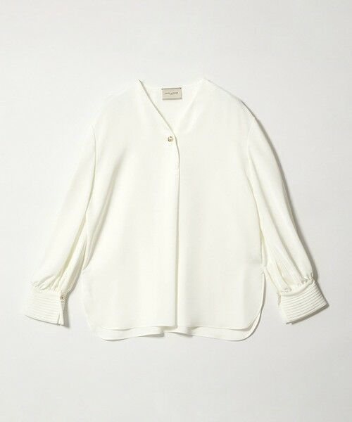 UNITED ARROWS / ユナイテッドアローズ シャツ・ブラウス | サテン Vネック ブラウス ‐ウォッシャブル‐ | 詳細3