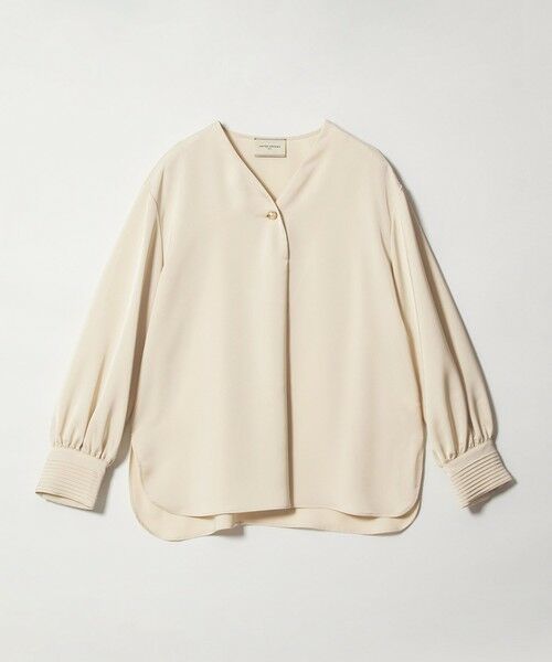 UNITED ARROWS / ユナイテッドアローズ シャツ・ブラウス | サテン Vネック ブラウス ‐ウォッシャブル‐ | 詳細9