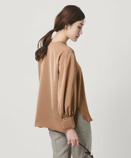 UNITED ARROWS / ユナイテッドアローズ シャツ・ブラウス | サテン Vネック ブラウス ‐ウォッシャブル‐ | 詳細14