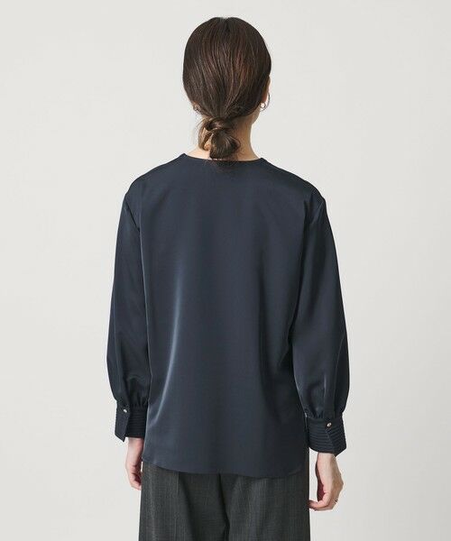 UNITED ARROWS / ユナイテッドアローズ シャツ・ブラウス | サテン Vネック ブラウス ‐ウォッシャブル‐ | 詳細24