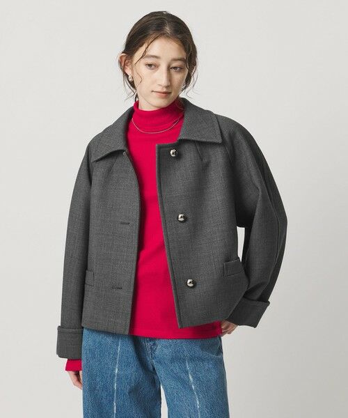 UNITED ARROWS / ユナイテッドアローズ ピーコート | プレーン ショート ジャケット | 詳細14