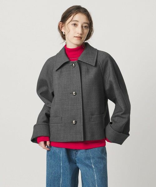 UNITED ARROWS / ユナイテッドアローズ ピーコート | プレーン ショート ジャケット | 詳細15