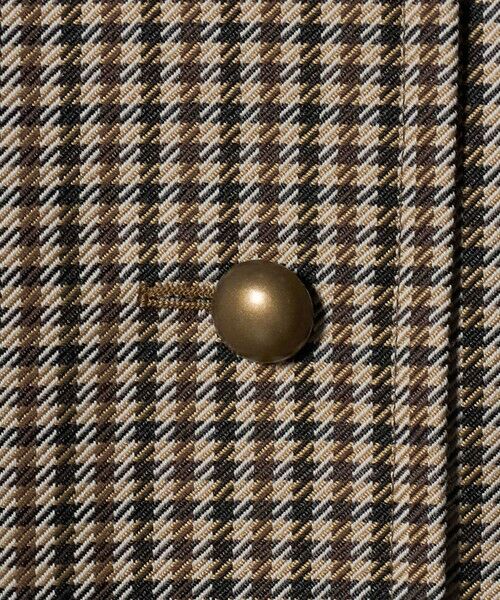 UNITED ARROWS / ユナイテッドアローズ ステンカラーコート | チェック ショート ジャケット | 詳細14