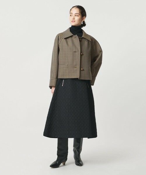 UNITED ARROWS / ユナイテッドアローズ ステンカラーコート | チェック ショート ジャケット | 詳細2