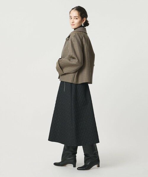 UNITED ARROWS / ユナイテッドアローズ ステンカラーコート | チェック ショート ジャケット | 詳細3