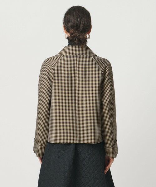 UNITED ARROWS / ユナイテッドアローズ ステンカラーコート | チェック ショート ジャケット | 詳細6
