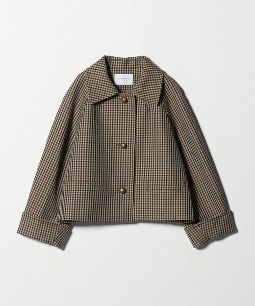UNITED ARROWS / ユナイテッドアローズ ステンカラーコート | チェック ショート ジャケット | 詳細7