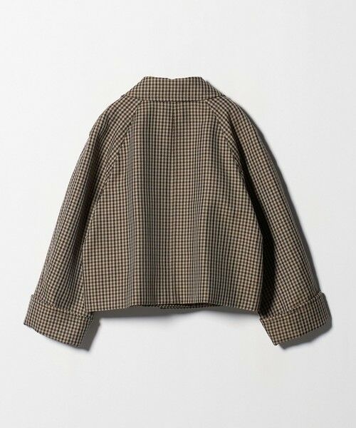 UNITED ARROWS / ユナイテッドアローズ ステンカラーコート | チェック ショート ジャケット | 詳細8