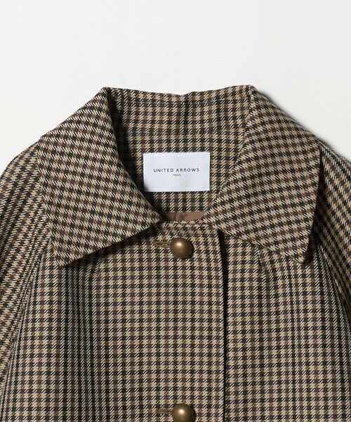 UNITED ARROWS / ユナイテッドアローズ ステンカラーコート | チェック ショート ジャケット | 詳細9