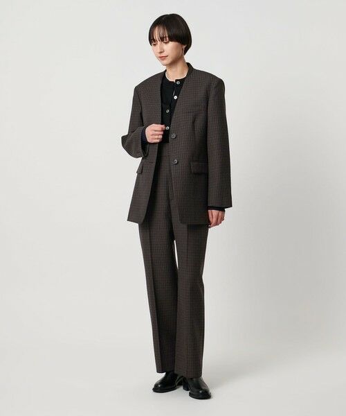 UNITED ARROWS / ユナイテッドアローズ ノーカラージャケット | ガンクラブ チェック ジャケット | 詳細2