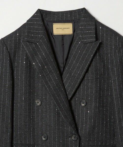 UNITED ARROWS / ユナイテッドアローズ テーラードジャケット | ダブルブレスト ストライプ ジャケット | 詳細11