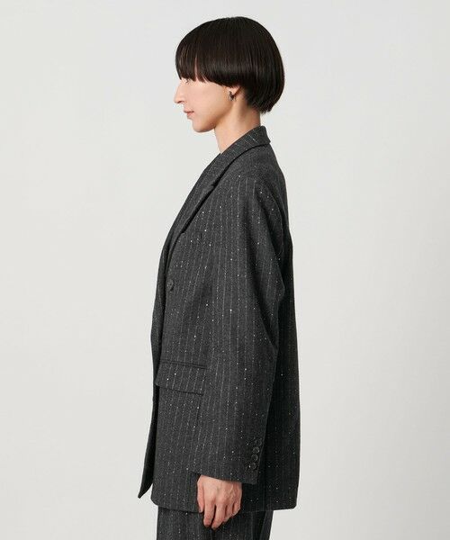 UNITED ARROWS / ユナイテッドアローズ テーラードジャケット | ダブルブレスト ストライプ ジャケット | 詳細7