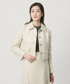 UNITED ARROWS / ユナイテッドアローズ テーラードジャケット | シルクネップ ツイードライク ジャケット