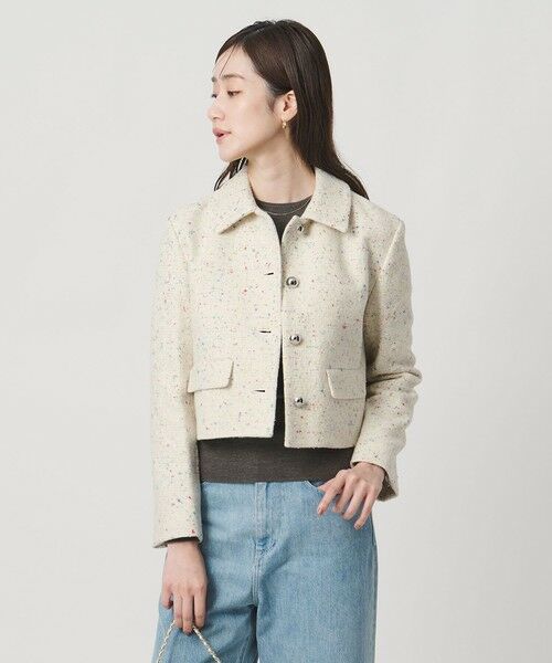 UNITED ARROWS / ユナイテッドアローズ テーラードジャケット | シルクネップ ツイードライク ジャケット | 詳細3