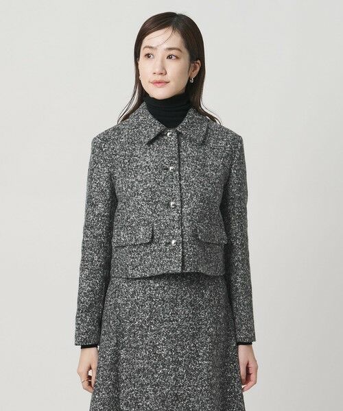 UNITED ARROWS / ユナイテッドアローズ テーラードジャケット | シルクネップ ツイードライク ジャケット | 詳細14