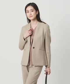 UNITED ARROWS / ユナイテッドアローズ ノーカラージャケット | ツイードライク ノーカラージャケット