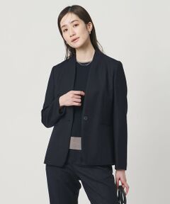 UNITED ARROWS / ユナイテッドアローズ ノーカラージャケット | ツイードライク ノーカラージャケット