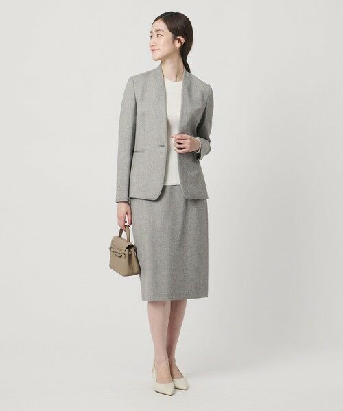 UNITED ARROWS / ユナイテッドアローズ ノーカラージャケット | ツイードライク ノーカラージャケット | 詳細4