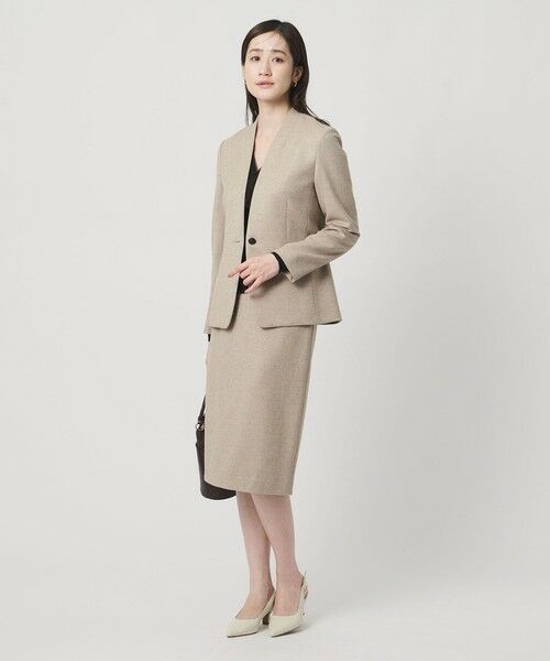 UNITED ARROWS / ユナイテッドアローズ ノーカラージャケット | ツイードライク ノーカラージャケット | 詳細18