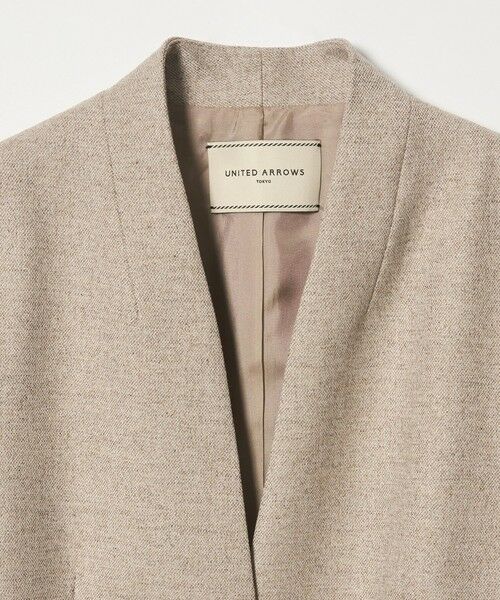 UNITED ARROWS / ユナイテッドアローズ ノーカラージャケット | ツイードライク ノーカラージャケット | 詳細21