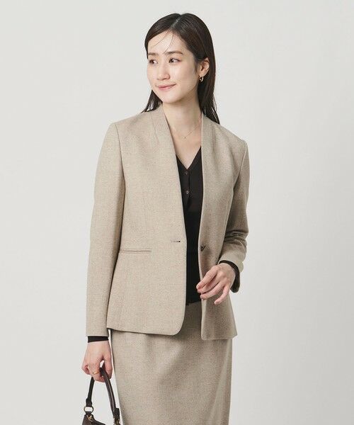 UNITED ARROWS / ユナイテッドアローズ ノーカラージャケット | ツイードライク ノーカラージャケット | 詳細17