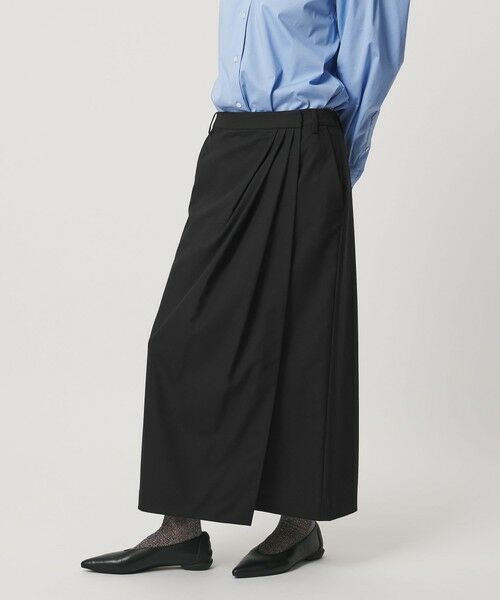 UNITED ARROWS / ユナイテッドアローズ ミニ・ひざ丈スカート | ドレープ アシンメトリー ロング スカート | 詳細1