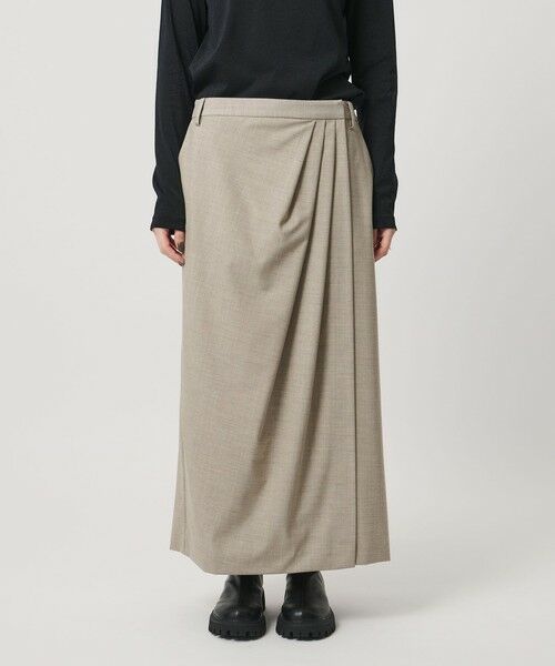 UNITED ARROWS / ユナイテッドアローズ ミニ・ひざ丈スカート | ドレープ アシンメトリー ロング スカート | 詳細10