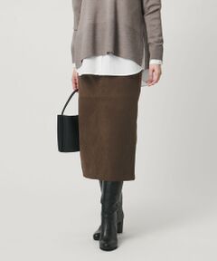 スエードライク タイトスカート ‐ウォッシャブル‐