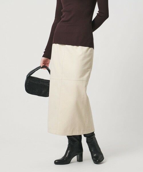 UNITED ARROWS / ユナイテッドアローズ ミニ・ひざ丈スカート | スエードライク タイトスカート ‐ウォッシャブル‐ | 詳細2