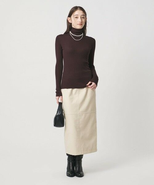 UNITED ARROWS / ユナイテッドアローズ ミニ・ひざ丈スカート | スエードライク タイトスカート ‐ウォッシャブル‐ | 詳細3