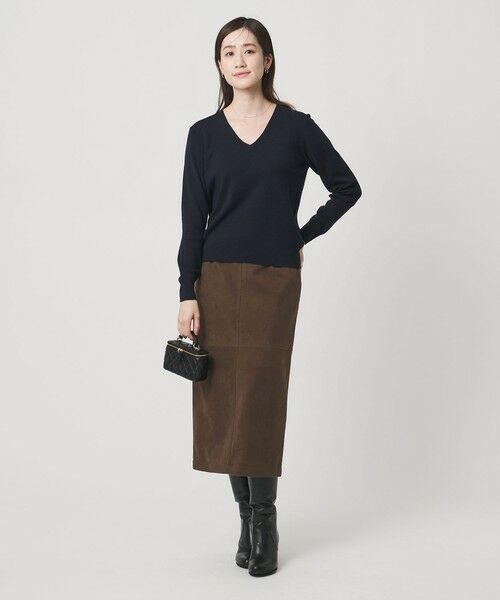 UNITED ARROWS / ユナイテッドアローズ ミニ・ひざ丈スカート | スエードライク タイトスカート ‐ウォッシャブル‐ | 詳細11