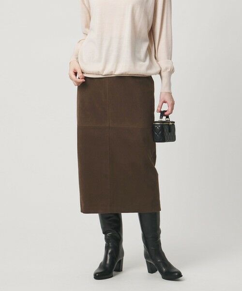 UNITED ARROWS / ユナイテッドアローズ ミニ・ひざ丈スカート | スエードライク タイトスカート ‐ウォッシャブル‐ | 詳細9