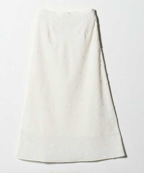 UNITED ARROWS / ユナイテッドアローズ ミニ・ひざ丈スカート | サテン フラワー ジャガード ロングスカート | 詳細3