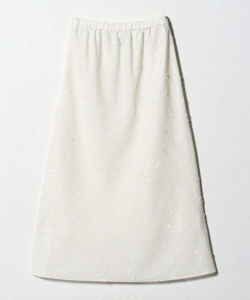 UNITED ARROWS / ユナイテッドアローズ ミニ・ひざ丈スカート | サテン フラワー ジャガード ロングスカート | 詳細4
