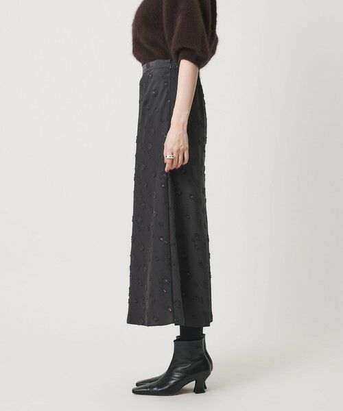 UNITED ARROWS / ユナイテッドアローズ ミニ・ひざ丈スカート | サテン フラワー ジャガード ロングスカート | 詳細18