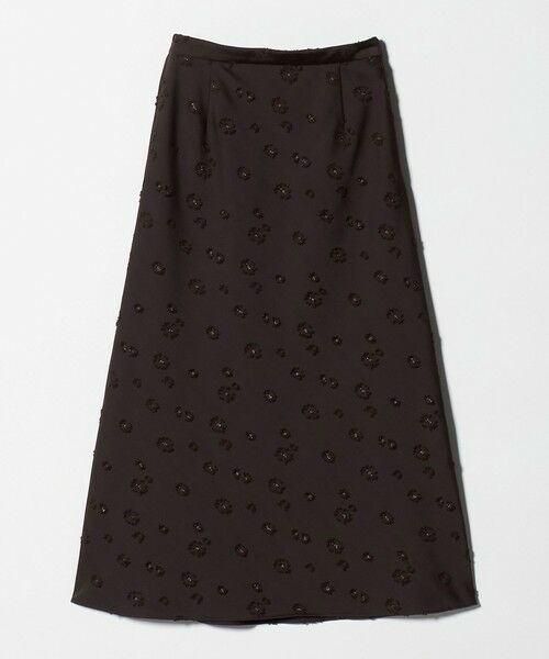UNITED ARROWS / ユナイテッドアローズ ミニ・ひざ丈スカート | サテン フラワー ジャガード ロングスカート | 詳細27