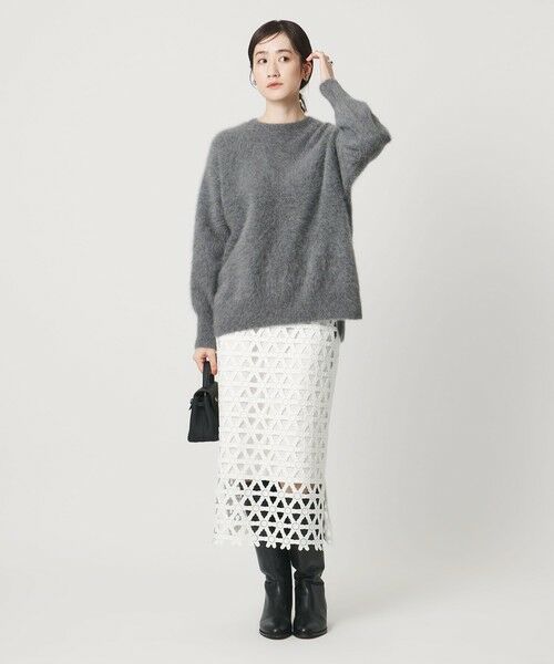 UNITED ARROWS / ユナイテッドアローズ ロング・マキシ丈スカート | コード  エンブロイダリー タイトスカート | 詳細3