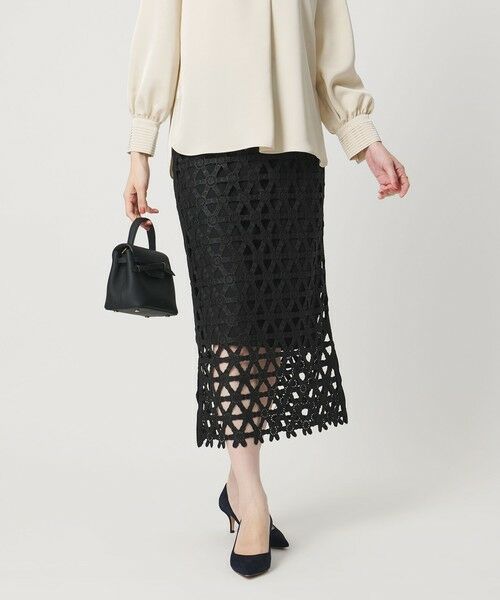 UNITED ARROWS / ユナイテッドアローズ ロング・マキシ丈スカート | コード  エンブロイダリー タイトスカート | 詳細7